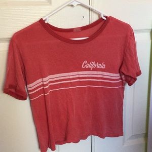 Faded Red Brandy Melville Crop Top